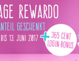 365 Tage rewardo – 7 Tage Feiern & Profitieren